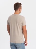 Men's plain t-shirt S1369 - warm grey