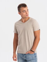 Men's plain t-shirt S1369 - warm grey