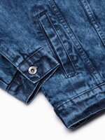 Men's mid-season jacket C523 - indigo