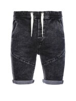 Men's denim shorts - black W361