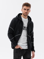 Men's zip-up sweatshirt - black V1 B1421