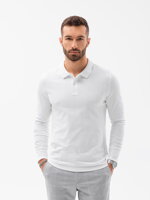 Men's plain longsleeve L132 - white