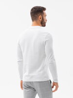 Men's plain longsleeve L132 - white