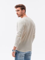 Men's plain longsleeve L137 - ecru
