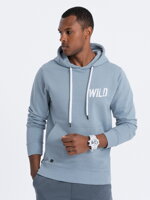Men's hooded sweatshirt - V1 blue B1357