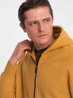 Men's zip-up sweatshirt - V2 mustard B1423