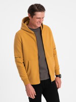 Men's zip-up sweatshirt - V2 mustard B1423
