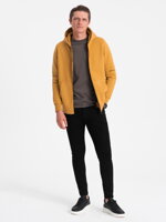 Men's zip-up sweatshirt - V2 mustard B1423