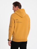 Men's zip-up sweatshirt - V2 mustard B1423