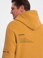 Men's zip-up sweatshirt - V2 mustard B1423