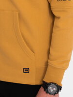Men's zip-up sweatshirt - V2 mustard B1423
