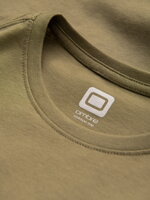 Men's printed cotton t-shirt - olive V2 S1735