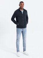 Men's zip-up sweatshirt B1071 - navy