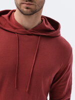 Men's sweater E187 - dark red