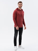 Men's sweater E187 - dark red