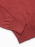 Men's sweater E187 - dark red