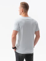 Men's printed t-shirt S1434 V-13B- blue