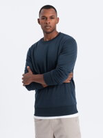 Men's plain sweatshirt B978 - navy