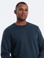 Men's plain sweatshirt B978 - navy