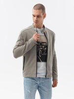 Men's zip-up sweatshirt C453 - brown