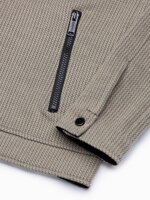 Men's zip-up sweatshirt C453 - brown