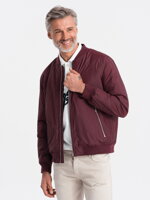 Men's mid-season quilted jacket C538- dark red