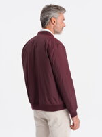 Men's mid-season quilted jacket C538- dark red
