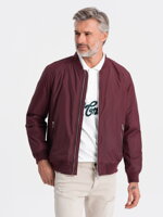Men's mid-season quilted jacket C538- dark red
