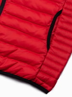 Men's quilted vest V53 - red