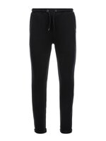 Men's knit pants with elastic waistband - black V2 OM-PACP-0121