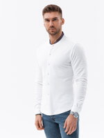 Men's shirt with long sleeves K542 - white