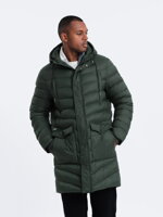 Men's winter jacket - dark olive C555