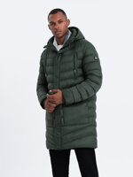 Men's winter jacket - dark olive C555