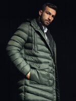 Men's winter jacket - dark olive C555