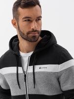 Men's hooded sweatshirt - black V4 B1420