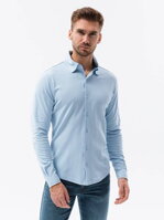 Men's shirt with long sleeves K540 - blue