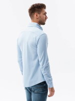 Men's shirt with long sleeves K540 - blue