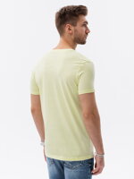 Men's plain t-shirt S1369 - lime