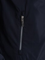 Men's hooded windbreaker jacket with classic cut - navy blue V2 OM-JANP-22FW-006