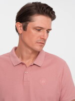 Men's plain polo shirt S1374 - coral