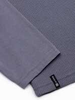 Men's plain longsleeve L137 - blue