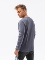 Men's plain longsleeve L137 - blue