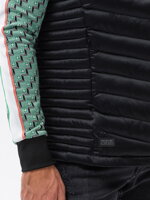 Men's quilted vest - black V54