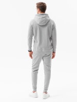 Men's set hoodie + pants - grey melange Z49