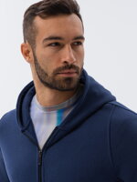 Men's zip-up sweatshirt - V3 navy B1423