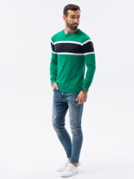 Men's sweater E190 - green