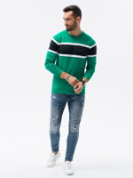 Men's sweater E190 - green