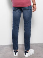 Men's denim pants SKINNY FIT - navy blue V1 OM-PADP-0101