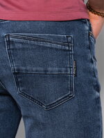Men's denim pants SKINNY FIT - navy blue V1 OM-PADP-0101
