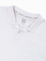 Men's plain polo shirt S1374 - white